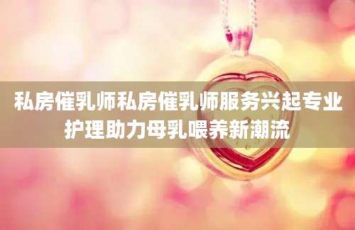 私房催乳师私房催乳师服务兴起专业护理助力母乳喂养新潮流