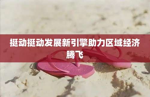 挺动挺动发展新引擎助力区域经济腾飞