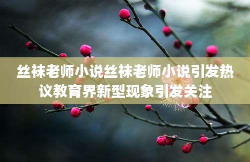 丝袜老师小说丝袜老师小说引发热议教育界新型现象引发关注