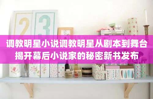 调教明星小说调教明星从剧本到舞台揭开幕后小说家的秘密新书发布