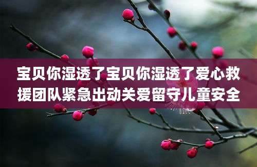 宝贝你湿透了宝贝你湿透了爱心救援团队紧急出动关爱留守儿童安全