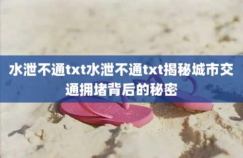 水泄不通txt水泄不通txt揭秘城市交通拥堵背后的秘密