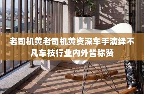 老司机黄老司机黄资深车手演绎不凡车技行业内外皆称赞
