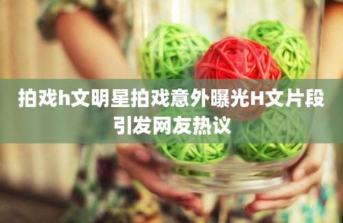 拍戏h文明星拍戏意外曝光H文片段引发网友热议