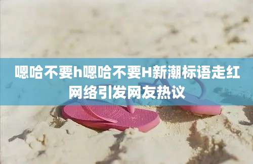 嗯哈不要h嗯哈不要H新潮标语走红网络引发网友热议