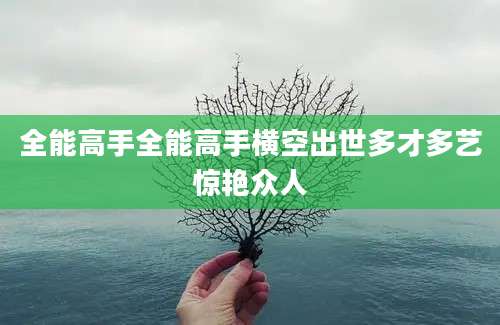 全能高手全能高手横空出世多才多艺惊艳众人