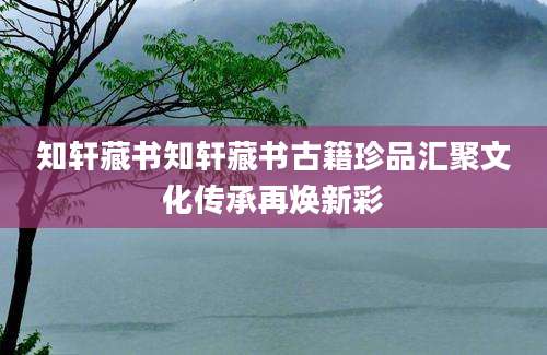 知轩藏书知轩藏书古籍珍品汇聚文化传承再焕新彩