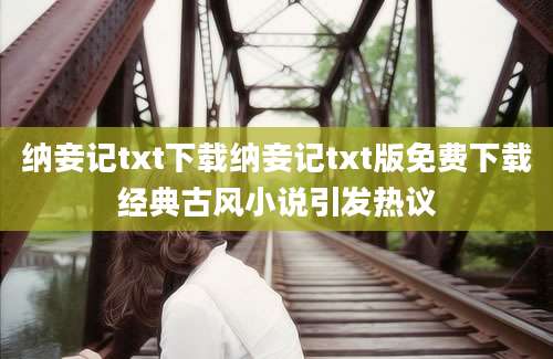 纳妾记txt下载纳妾记txt版免费下载经典古风小说引发热议
