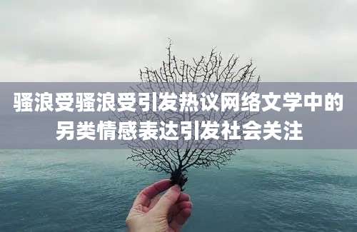 骚浪受骚浪受引发热议网络文学中的另类情感表达引发社会关注