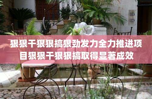 狠狠干狠狠搞狠劲发力全力推进项目狠狠干狠狠搞取得显著成效