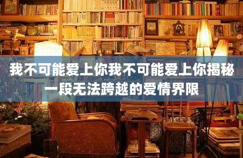 我不可能爱上你我不可能爱上你揭秘一段无法跨越的爱情界限