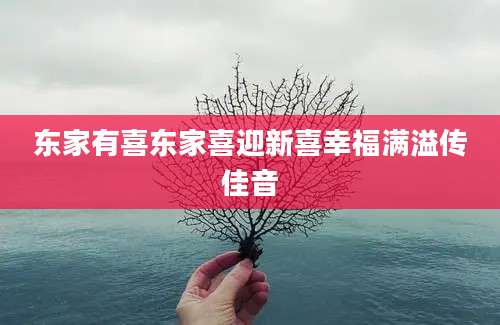 东家有喜东家喜迎新喜幸福满溢传佳音