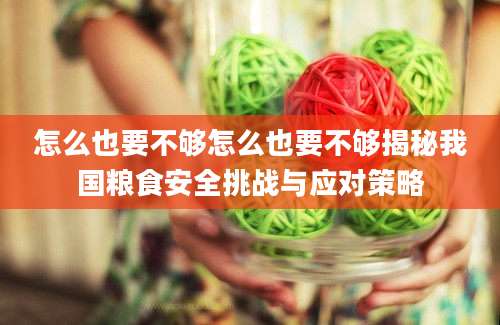 怎么也要不够怎么也要不够揭秘我国粮食安全挑战与应对策略