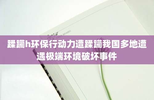 蹂躏h环保行动力遭蹂躏我国多地遭遇极端环境破坏事件