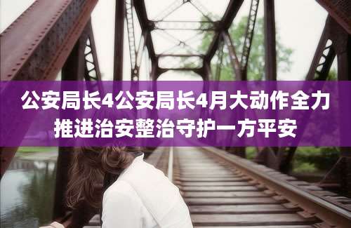 公安局长4公安局长4月大动作全力推进治安整治守护一方平安