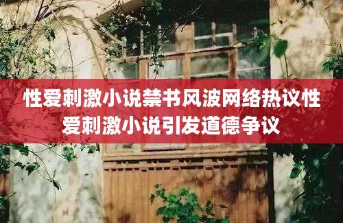 性爱刺激小说禁书风波网络热议性爱刺激小说引发道德争议
